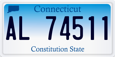 CT license plate AL74511