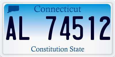 CT license plate AL74512