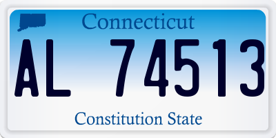 CT license plate AL74513