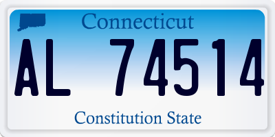 CT license plate AL74514