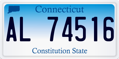 CT license plate AL74516