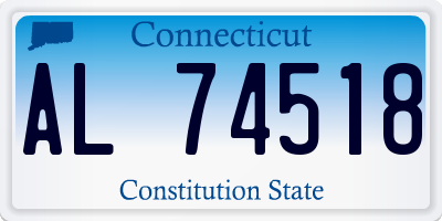 CT license plate AL74518
