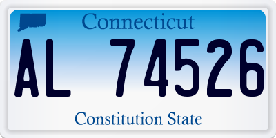 CT license plate AL74526
