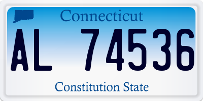 CT license plate AL74536