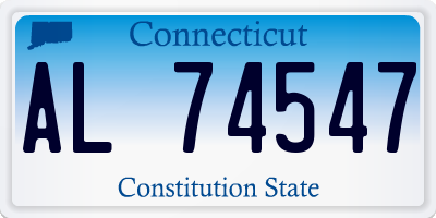 CT license plate AL74547