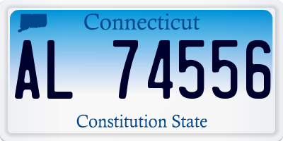 CT license plate AL74556
