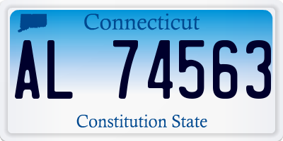 CT license plate AL74563