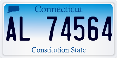 CT license plate AL74564