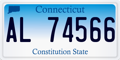 CT license plate AL74566