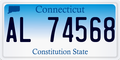 CT license plate AL74568
