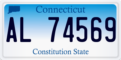 CT license plate AL74569