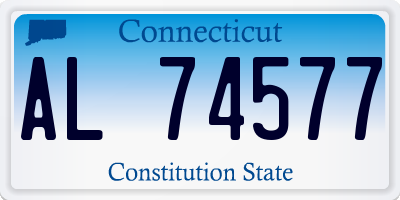 CT license plate AL74577