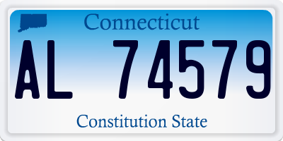 CT license plate AL74579