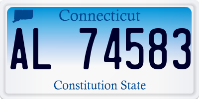 CT license plate AL74583