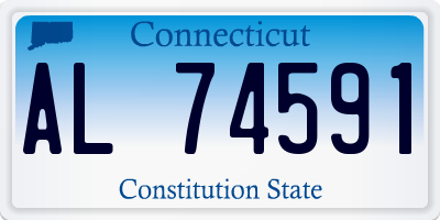 CT license plate AL74591