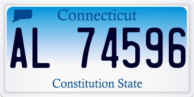 CT license plate AL74596