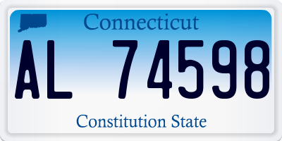 CT license plate AL74598