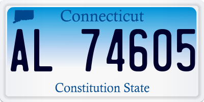 CT license plate AL74605