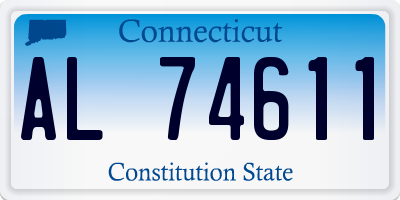 CT license plate AL74611