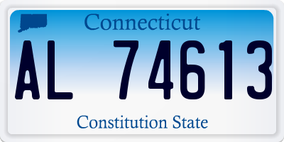 CT license plate AL74613
