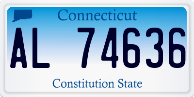 CT license plate AL74636