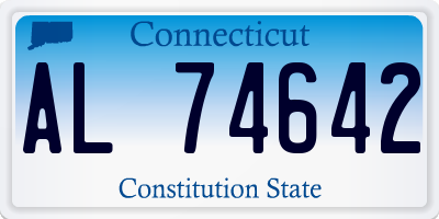 CT license plate AL74642