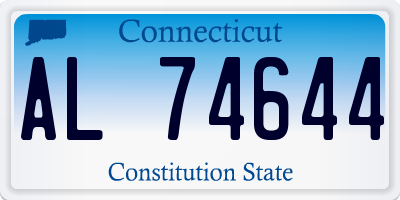 CT license plate AL74644