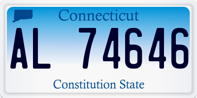 CT license plate AL74646