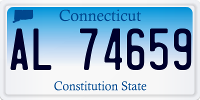 CT license plate AL74659