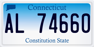 CT license plate AL74660