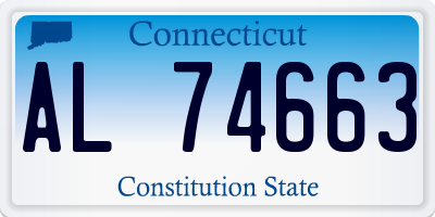CT license plate AL74663