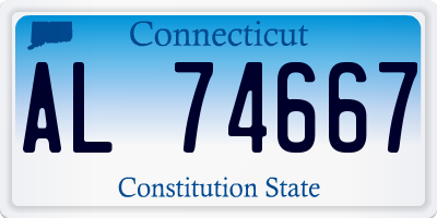 CT license plate AL74667