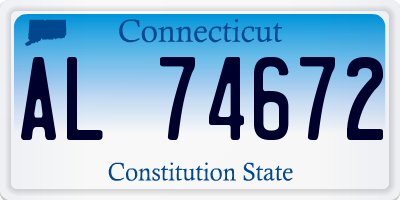 CT license plate AL74672