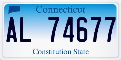 CT license plate AL74677