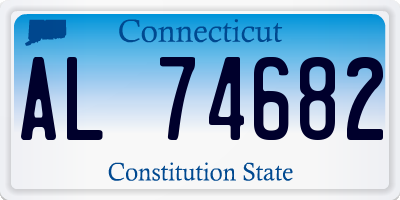 CT license plate AL74682