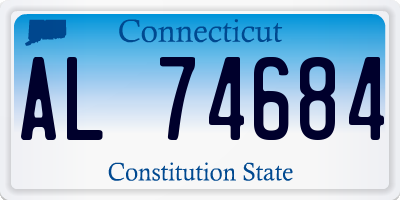 CT license plate AL74684
