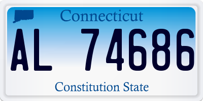 CT license plate AL74686