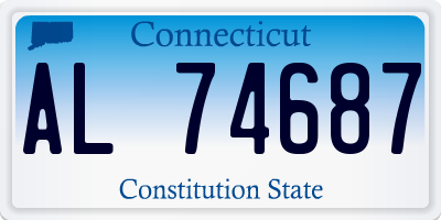 CT license plate AL74687