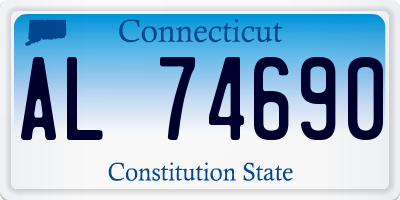 CT license plate AL74690