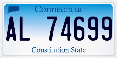 CT license plate AL74699