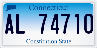 CT license plate AL74710