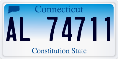 CT license plate AL74711