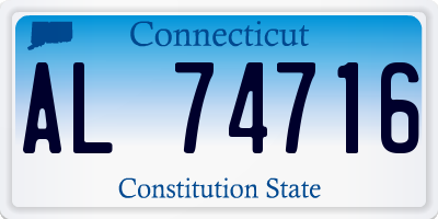 CT license plate AL74716