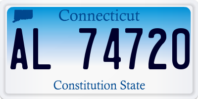 CT license plate AL74720