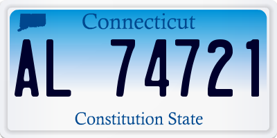 CT license plate AL74721