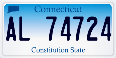 CT license plate AL74724