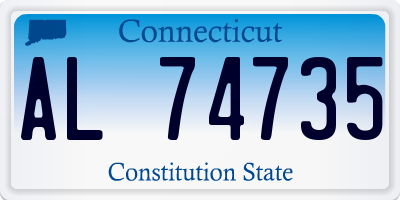 CT license plate AL74735