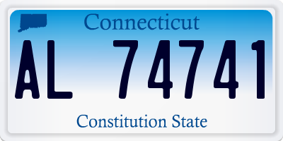 CT license plate AL74741