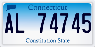 CT license plate AL74745