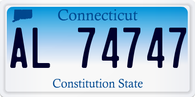 CT license plate AL74747
